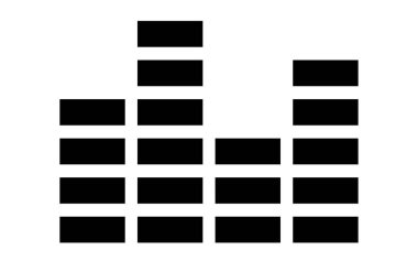 Eşitleyici simgesi, basit ve tek renkli