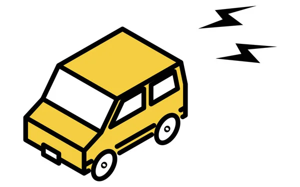 Image Icône Camion Voiture Faisant Bruit — Image vectorielle