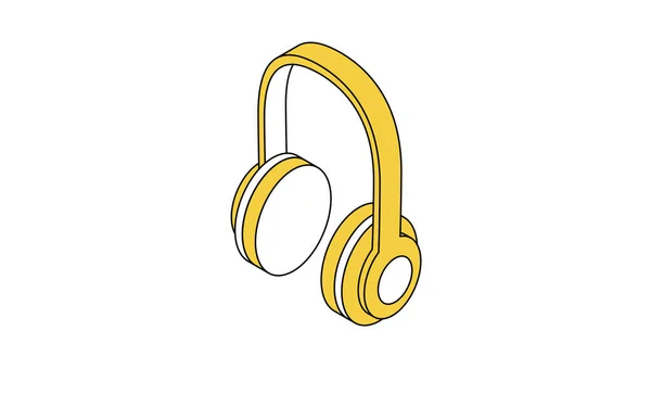 ノイズキャンセリングヘッドフォン便利なノイズキャンセリング製品のイラスト ベクトルイラスト — ストックベクタ