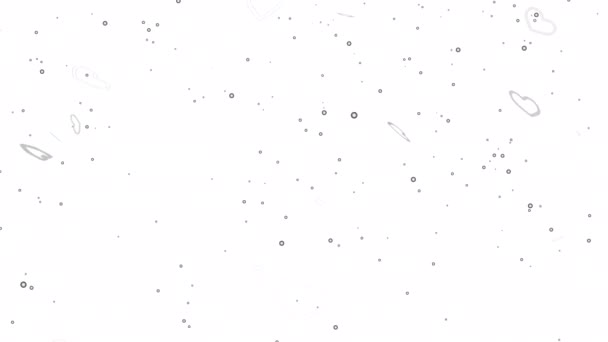 Particule Boucle Coeur Lumineux Fond Transparent Canal Alpha Image Pop — Video