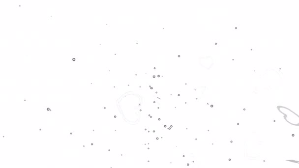 Particule Boucle Coeur Lumineux Fond Transparent Canal Alpha Image Pop — Video