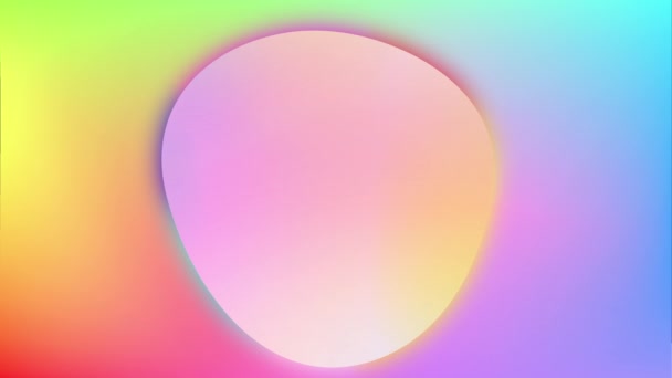 五彩斑斓的图像 彩虹摘要4K环动画 彩虹色分级 — 图库视频影像