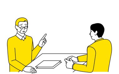 Vector Illustration 'da danışmanlık yapıyor.