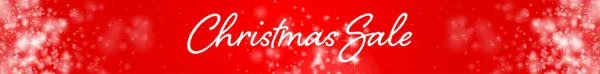 Рождественский Баннер Блестящим Красным Фоном Векторная Иллюстрация — стоковый вектор