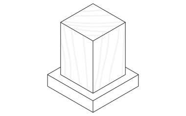 Bina yapısı, çelik çerçevenin izometrik illüstrasyonu (Çelik), Vektör İllüstrasyonu