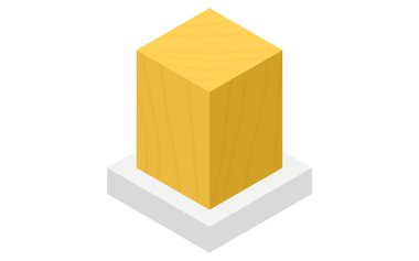 Bina yapısı, çelik çerçevenin izometrik illüstrasyonu (Çelik), Vektör İllüstrasyonu