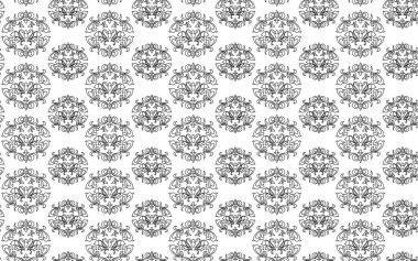 Kusursuz Desen Arkaplanı, İslami Şam Şablonu, Vektör Resimleri