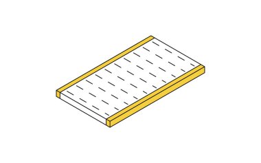 Ev yenileme, tatami paspaslar, basit izometrik illüstrasyon, Vektör İllüstrasyonu