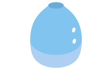 Beyaz aletler: nemlendirici, izometrik çizimler, Vektör İllüstrasyonu