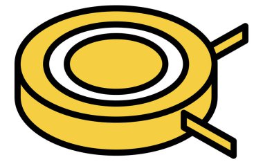 Beyaz eşyalar: robot elektrik süpürgeleri, izometrik çizimler, Vektör İllüstrasyonu