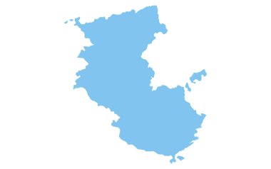 Wakayama ilinin gerçekçi haritası, Japonya Bölgesi, Vektör İllüstrasyonu