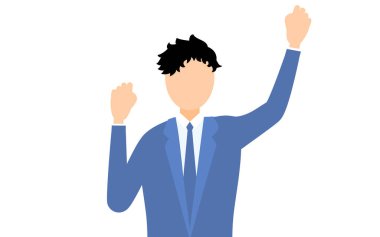 İş adamı kılığındaki işadamının mideye yumruk atmasının basit bir gösterimi, Vektör Resimleri