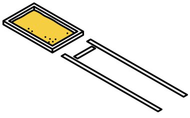 Uzun bir atlayışın basit bir çizgi çiziminin Isometric çizimi, Vektör İllüstrasyonu