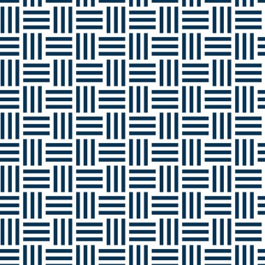Sankuzushi, sarsıcı tuğla benzeri geometrik tasarımı olan kusursuz Japon geleneksel deseni. Tekstil, kültürel dekorasyon ve tekrarlanan soyut motif, Vektör İllüzyonu için lacivert arkaplan dokusu