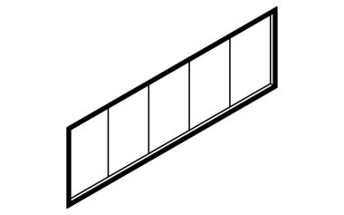 Bekleme odası sandalyeleri ve ev bitkilerinin basit ve şirin izometrik çizgisi, Vektör İllüzyonu