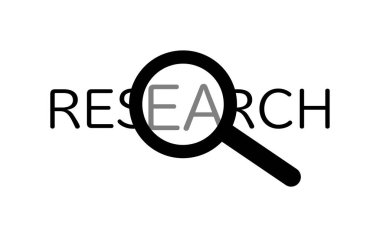 Arama resimlerinin basit satır çizimi simgesi, Vektör İllüstrasyonu