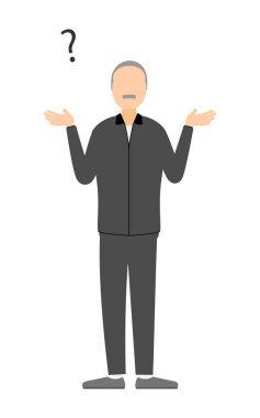 Formalı son sınıf öğrencisi, elleri açık bir şekilde Vector Illustration 'ı canlandırıyor.