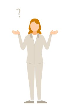 Formalı son sınıf öğrencisi bir kadının tasviri. Elleri açık, Vector Illustration.