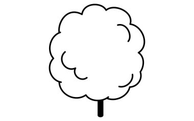 Pamuk şekerin Isometric çizgisi sanat tasviri, basit yaz festivali tatlı ikonu, siyah beyaz, Vektör İllüzyonu