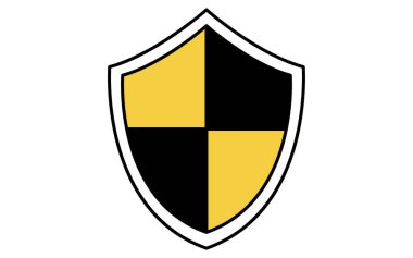 Güvenlik Kalkanı, Suç Önleme ve Ev Güvenlik Simgeleri, Vektör İllüstrasyonu