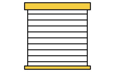 Kapalı pencere, Suç Önleme ve Ev Güvenlik Simgeleri, Vektör İllüstrasyonu