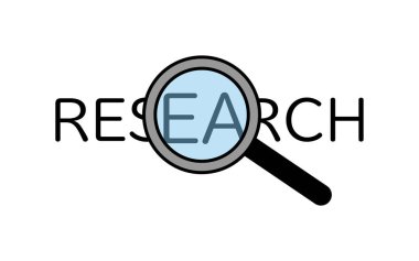 Arama resimlerinin basit satır çizimi simgesi, Vektör İllüstrasyonu