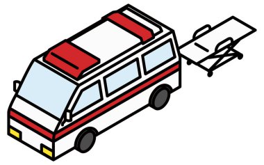 Otobüs durağı, otobüs durağı, şehir manzarasında park edilmiş otobüs ve taksi, Vector Illustration