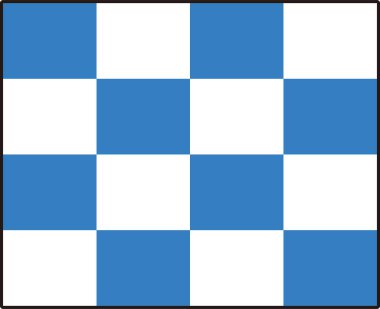 Uluslararası denizcilik işareti harfi N Kasım fonetik kod denizcilik iletişim sembolü illüstrasyon