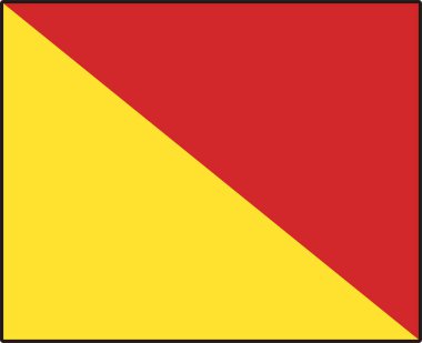 Uluslararası denizcilik işareti işareti harfi O Oscar fonetik kod denizcilik iletişim sembolü illüstrasyon