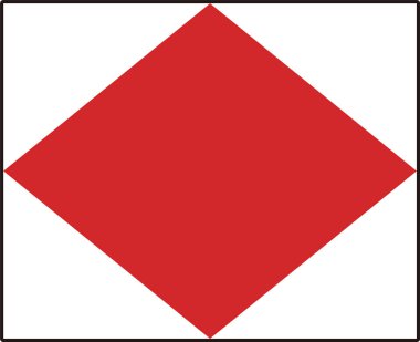 Uluslararası Denizcilik Sinyali F Foxtrot Fonetik Kod Denizsel İletişim Sembolü Vektör İllüstrasyonu