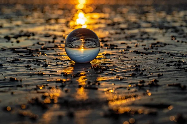 stock image Lensball im Watt im Wattenmeer von Cuxhaven 