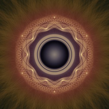 Kutsal harmonik fraktal dekorasyon