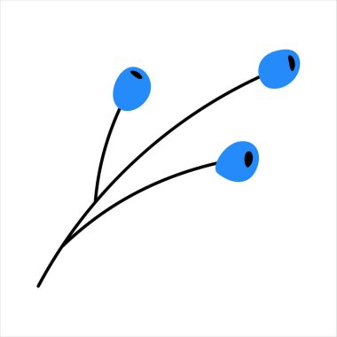 Beyaz arka planda yalıtılmış bahar çiçekleri. Paskalya süsü. Çiçek dalı seti. El yapımı elementler. Tebrik kartları, davetiyeler, el ilanları ve diğer grafik tasarımlar için iyidir. yapraklar