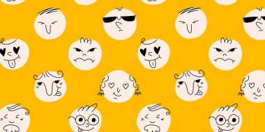 Yuvarlak, soyut, komik, pürüzsüz bir şekil. Çocuklar için yuvarlak el çizimli komik bir arka plan. Vektör sanatı