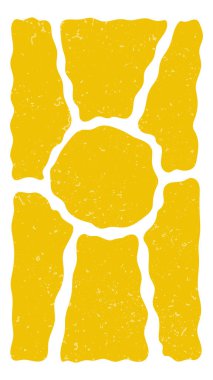 Harika bir arka plan. Sarı kıvrımlı ışınlar. Güneş doğuşu, gün doğumu ya da günbatımı posteri. Yaz temalı duvar kağıdı. Moda psikedelik baskı. Mutlu, iyi, pozitif titreşim tasarımı. düz resimleme.