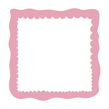 Dalgalı kenarları olan tek bir el yapımı kare çerçeve. Karalama tarzında kalın turuncu dekoratif kenar. Koleksiyon defteri, davetiyeler, tebrik kartları, fotoğraf albümleri ve yaratıcı tasarımlar için ideal.