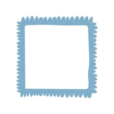 Dalgalı kenarları olan tek bir el yapımı kare çerçeve. Karalama tarzında kalın turuncu dekoratif kenar. Koleksiyon defteri, davetiyeler, tebrik kartları, fotoğraf albümleri ve yaratıcı tasarımlar için ideal.