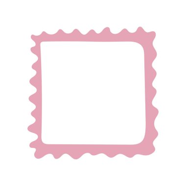 Dalgalı kenarları olan tek bir el yapımı kare çerçeve. Karalama tarzında kalın turuncu dekoratif kenar. Koleksiyon defteri, davetiyeler, tebrik kartları, fotoğraf albümleri ve yaratıcı tasarımlar için ideal.