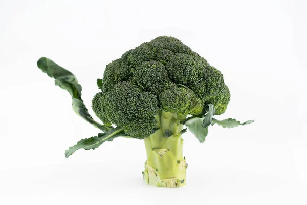 Beyaz Arka Planda Brokoli Lahanası Sağlıklı Yemek — Stok fotoğraf
