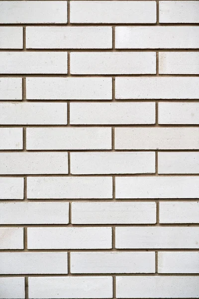 Pionowe Zdjęcie Ściany Białej Cegły — Zdjęcie stockowe