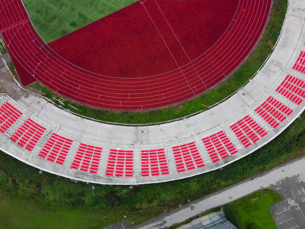 Detail Van Zitplaatsen Een Voetbalstadion — Stockfoto