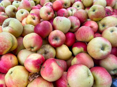 apple background, Fruits from the outside market