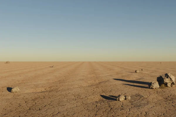 Έρημο Περιβάλλον Αμμόλοφους Λόφους Και Βράχους Που Arround Έννοια Θερμότητας — Φωτογραφία Αρχείου