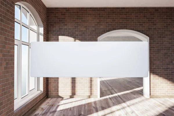 Search Box Zwevend Lucht Staande Luxe Loft Appartement Met Raam — Stockfoto