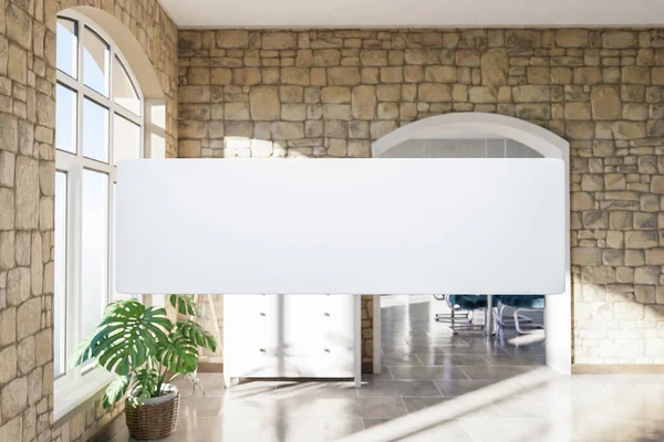 Search Box Zwevend Lucht Staande Luxe Loft Appartement Met Raam — Stockfoto