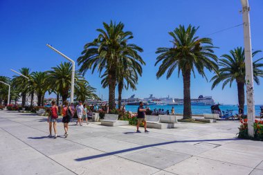 Hırvatistan 'ın Split kentinde Peyzaj ve Manzara Görüntüleri