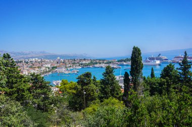 Hırvatistan 'ın Split kentinde Peyzaj ve Manzara Görüntüleri