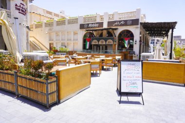 Açık hava restoranı. In Doha, Katar.