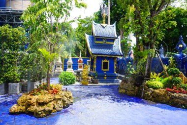 The blue Temple in WatRong Khun, Thailand clipart