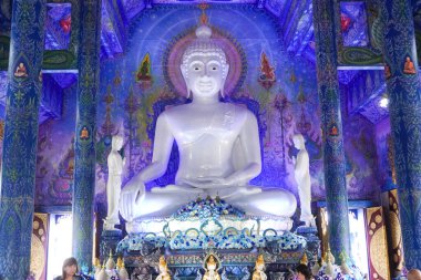 The blue Temple in WatRong Khun, Thailand clipart